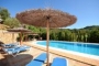 Private swimming pool surrounded by countryside